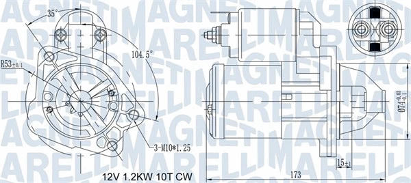 Starteris MAGNETI MARELLI 063721469010