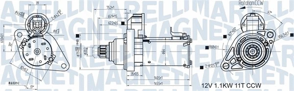 Starteris MAGNETI MARELLI 063721533010