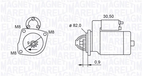 Starteris MAGNETI MARELLI 063721552010