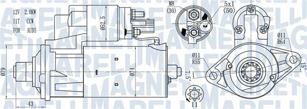 Starteris MAGNETI MARELLI 063721584010