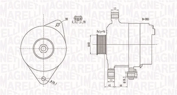 Kintamosios srovės generatorius MAGNETI MARELLI 063732112010