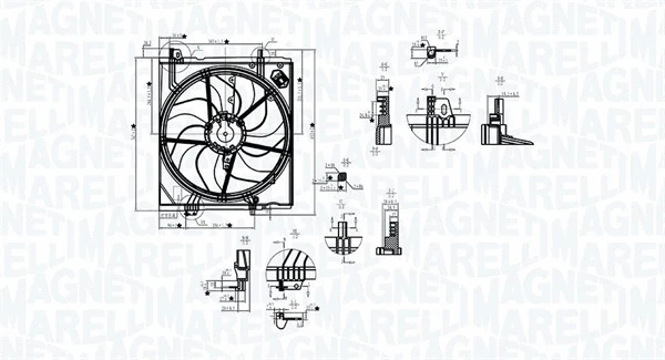 Radiatoriaus ventiliatorius MAGNETI MARELLI 069422787010