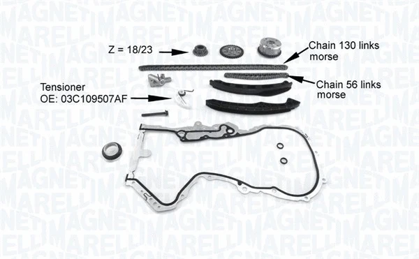 Pavaros grandinės komplektas MAGNETI MARELLI 341500001200