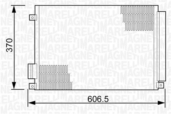 Oro kondicionieriaus radiatorius MAGNETI MARELLI 350203497000