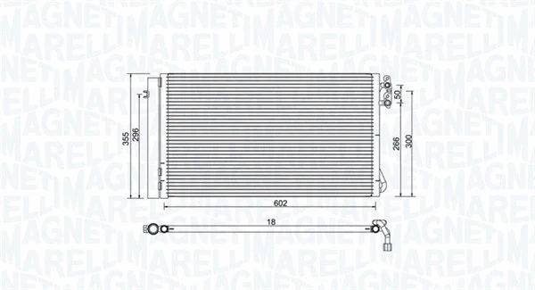Oro kondicionieriaus radiatorius MAGNETI MARELLI 350203752000
