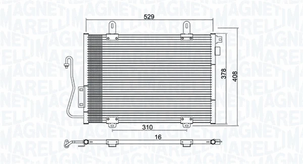 Oro kondicionieriaus radiatorius MAGNETI MARELLI 350203775000