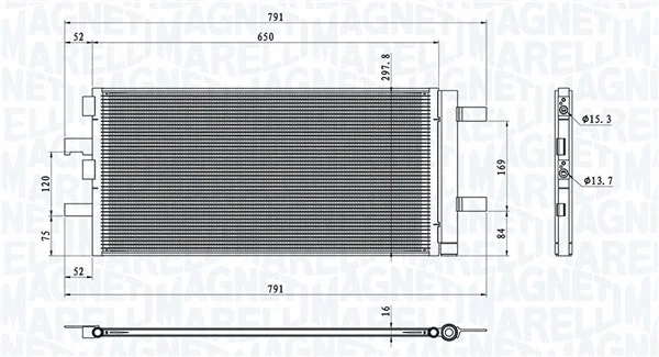 Oro kondicionieriaus radiatorius MAGNETI MARELLI 350203786000