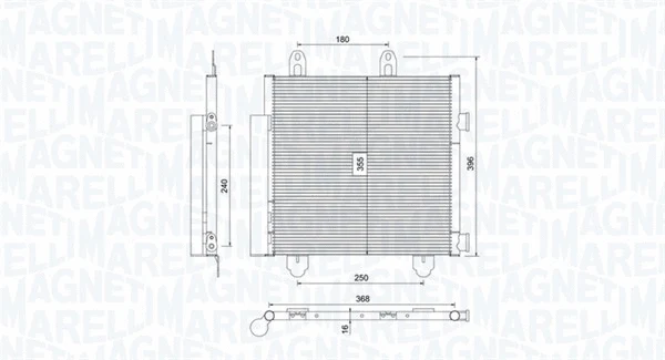 Oro kondicionieriaus radiatorius MAGNETI MARELLI 350203794000