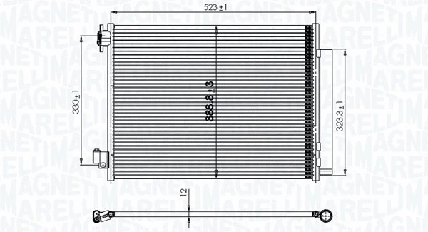 Oro kondicionieriaus radiatorius MAGNETI MARELLI 350203823000