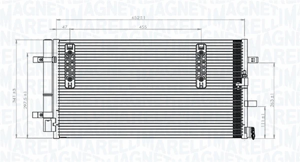 Oro kondicionieriaus radiatorius MAGNETI MARELLI 350203827000
