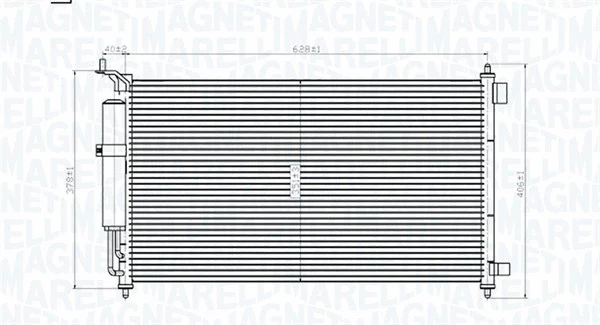 Oro kondicionieriaus radiatorius MAGNETI MARELLI 350203829000