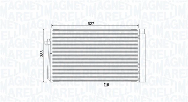 Oro kondicionieriaus radiatorius MAGNETI MARELLI 350203899000
