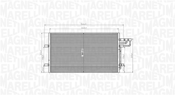 Oro kondicionieriaus radiatorius MAGNETI MARELLI 350203915000