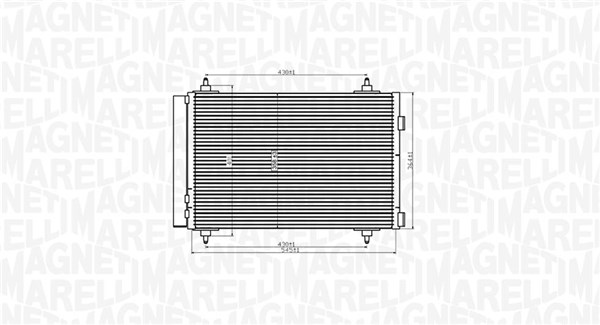 Oro kondicionieriaus radiatorius MAGNETI MARELLI 350203916000