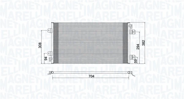 Oro kondicionieriaus radiatorius MAGNETI MARELLI 350203941000