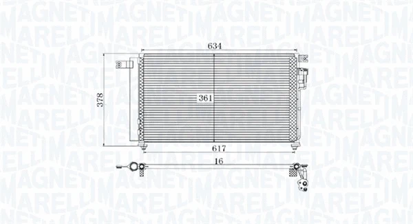 Oro kondicionieriaus radiatorius MAGNETI MARELLI 350203961000