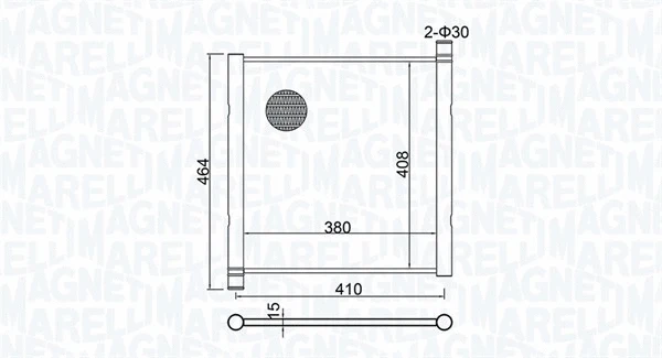 Variklio aušinimo radiatorius MAGNETI MARELLI 350213151900