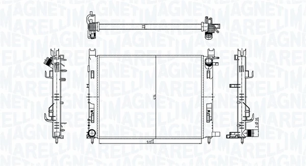 Variklio aušinimo radiatorius MAGNETI MARELLI 350213182100