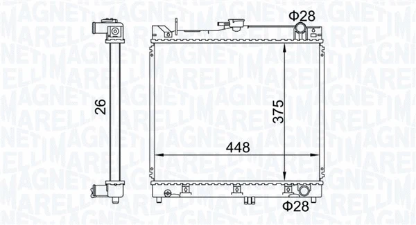 Variklio aušinimo radiatorius MAGNETI MARELLI 350213192700