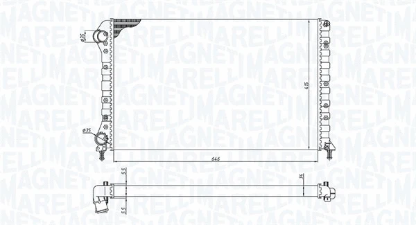 Variklio aušinimo radiatorius MAGNETI MARELLI 350213194400