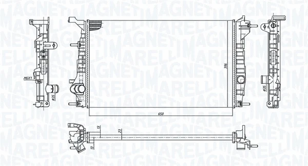 Variklio aušinimo radiatorius MAGNETI MARELLI 350213199200