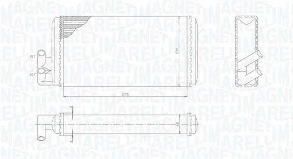 Salono radiatorius MAGNETI MARELLI 350218403000