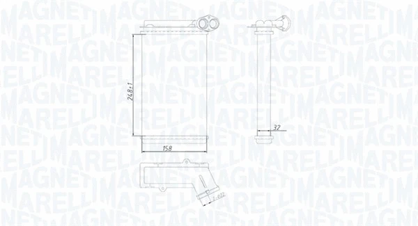 Salono radiatorius MAGNETI MARELLI 350218422000