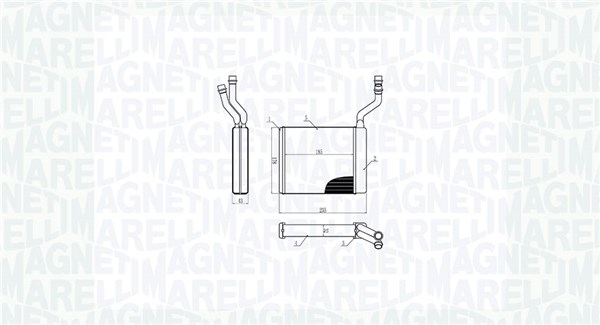 Salono radiatorius MAGNETI MARELLI 350218425000