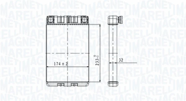Salono radiatorius MAGNETI MARELLI 350218428000