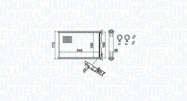 Salono radiatorius MAGNETI MARELLI 350218455000