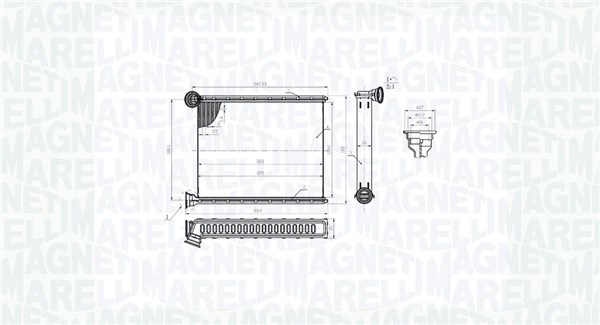 Salono radiatorius MAGNETI MARELLI 350218473000