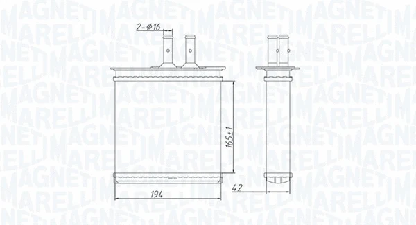 Salono radiatorius MAGNETI MARELLI 350218493000