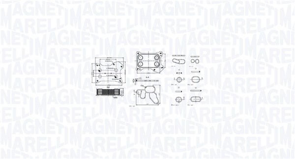 Variklio alyvos aušintuvas MAGNETI MARELLI 350300001300