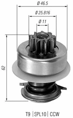Starterio krumpliaratis MAGNETI MARELLI 940113020013
