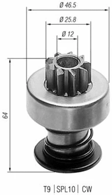 Starterio krumpliaratis MAGNETI MARELLI 940113020023