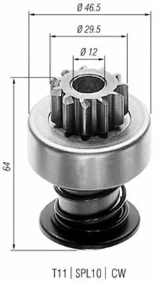 Starterio krumpliaratis MAGNETI MARELLI 940113020025