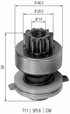 Starterio krumpliaratis MAGNETI MARELLI 940113020048