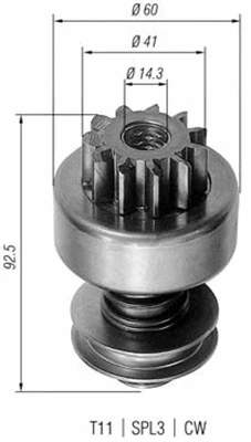 Starterio krumpliaratis MAGNETI MARELLI 940113020059