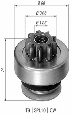 Starterio krumpliaratis MAGNETI MARELLI 940113020071