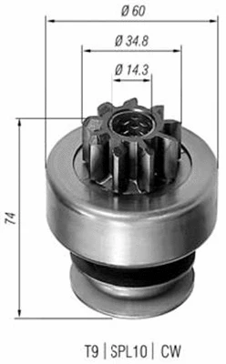 Starterio krumpliaratis MAGNETI MARELLI 940113020101