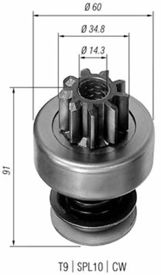 Starterio krumpliaratis MAGNETI MARELLI 940113020102