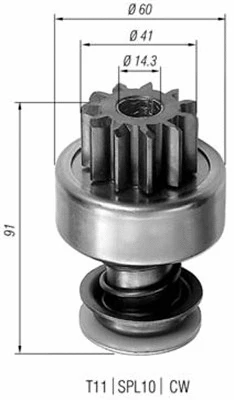 Starterio krumpliaratis MAGNETI MARELLI 940113020104