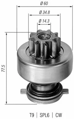 Starterio krumpliaratis MAGNETI MARELLI 940113020114