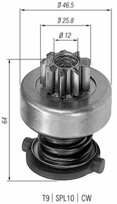 Starterio krumpliaratis MAGNETI MARELLI 940113020122
