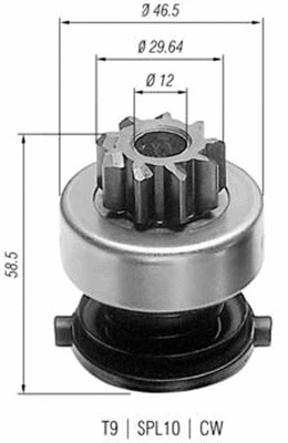 Starterio krumpliaratis MAGNETI MARELLI 940113020136