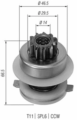 Starterio krumpliaratis MAGNETI MARELLI 940113020155