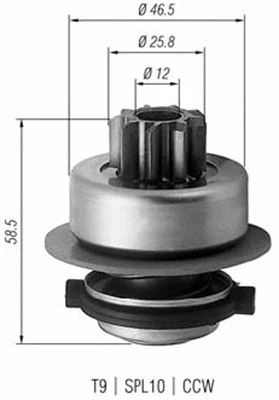 Starterio krumpliaratis MAGNETI MARELLI 940113020171