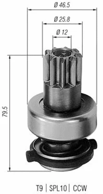 Starterio krumpliaratis MAGNETI MARELLI 940113020183