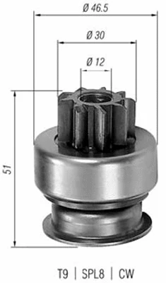 Starterio krumpliaratis MAGNETI MARELLI 940113020185