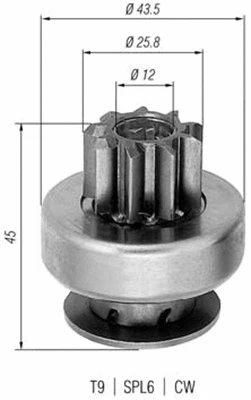 Starterio krumpliaratis MAGNETI MARELLI 940113020237